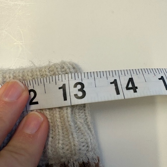 En Saison elastic waist mini sweater skirt w plaid detailing women's size Small - Picture 7 of 8